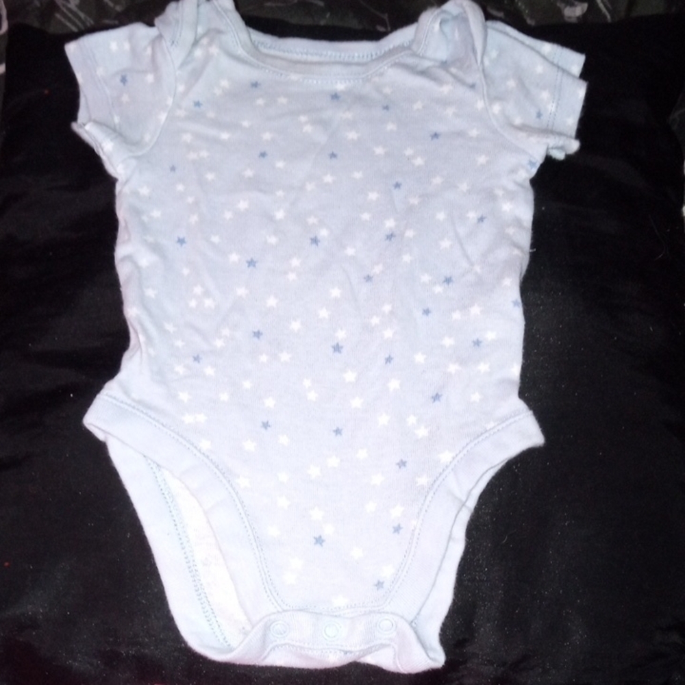The Children's Place Light Blue Star Bodysuit